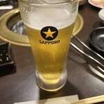 焼肉工房 山五 - 生ビール