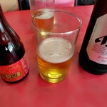 中華料理 松月 - 瓶ビールと紹興酒