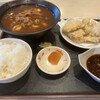 土俵うどん - 料理写真:とり天定食。カレーうどん変更