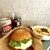 BURGER INDUSTRY - 料理写真:2025.8マンスリー佐藤広大コラボ
          LAZY TERIYAKI BURGERとONE MORE FRENCH FRIESのKODAIフルコンボ