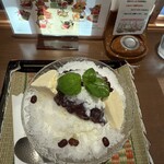 清松庵 たちばな - ミルク金時アイスのせ