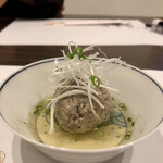 樽勝 - お通し　鰯のつみれ