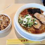 中華亭 - Aセット　ラーメン+半チャーハン
