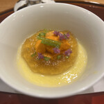 祇園 椿 - とうもろこしのウニの冷製茶碗蒸し