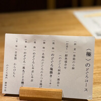 のどぐろ専門 銀座 中俣 - 