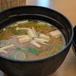 天麩羅 杉 - 味噌汁（大えび天丼）