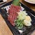 馬刺しともつやき おにくの大将 - 料理写真:馬赤身刺しです。