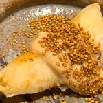 銀座 稲葉 - 白桃 天麩羅