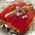 銀座 稲葉 - 鰹の藁焼き