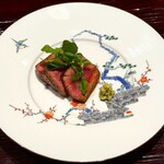 銀座 稲葉 - 赤牛サーロイン 漬け焼き