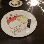 トラナス - サプライズのお誕生日プレート♡花火付き♡