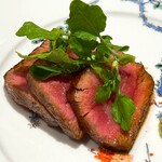 銀座 稲葉 - 赤牛サーロイン 漬け焼き