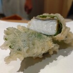 てんぷら 大地 - 太刀魚 大葉巻き