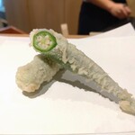 てんぷら 大地 - オクラ