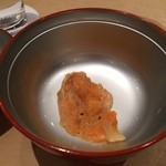 三谷 - ボタンエビ　味噌と卵