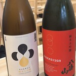 旬菜串焼処 食 - 八海山　純米大吟醸、高清水　純米大吟醸