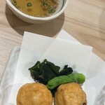 旬菜串焼処 食 - タコのふわふわ揚げ明石風