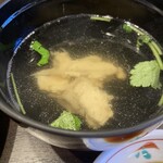 鮨 しら河 - あら汁