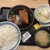 吉野家 - 料理写真:新厚切り豚角煮定食1097円ライス大盛+ポテトサラダ195円