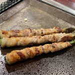 お好み焼 ゆかり - 2025.08.02 (土)   アスパラ豚肉巻き　740円（税込）