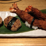 寿司の美登利 - 子供向け　ハンバーグとエビフライ