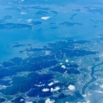 牧のうどん - 成田空港→岡山付近上空→福岡空港