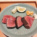 肉屋 田中 - 神戸牛のサーロインの窯焼きステーキ
