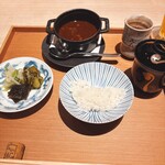 肉屋 田中 - ご飯セット