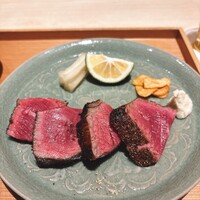 肉屋 田中 - 神戸牛のサーロインの窯焼きステーキ