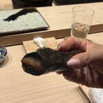 鮨 一喜 - カンピョウ巻き(ピンボケ失礼しました)