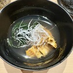 鮨 一喜 - シンプルなのに奥深い味！ホヤとワカメの2番出汁お椀☆