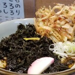 文殊 - かきあげ・岩のりうどん。