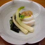四季の味 さくら井 - optio A30で撮影。葱のぬた。