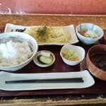 加賀家食堂 - Ａ定食（冷やしつけ麺セット）990円