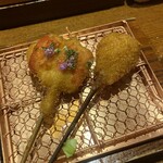 串かつ あーぼん - 鱧・サツマイモ