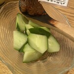 広島市民酒場 米徳 - 肉味噌きゅうり