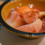 うを徳 - "果子（このみくさのみ）"、白桃（はくたう）<あかつき>