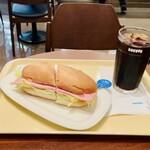 ドトールコーヒーショップ - ミラノサンド＆アイスコーヒー