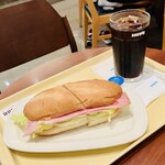 ドトールコーヒーショップ - ミラノサンド＆アイスコーヒー