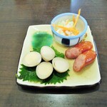 奥出雲 そば処 一福 - クラフトビールにサービスのおつまみ