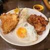 ごはん屋さん - スパイシーチキン＆アジフライ定食 