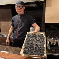 北野坂 木下 - パスタはイカスミのキタッラでした