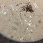 麺家 たけ田 - 冷や蟹泡白湯らぁ麺アップ