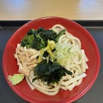 名代 富士そば - 料理写真:冷ゆず鶏ほうれん草 うどん('25/08/03)