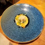 イル ネッビオ - アンティパスト2皿目の島根石見ポークのコッパと狩留家なすのロースト ナスのクレーマ リコッタとナッツのクリームです(o^^o)石見ポークの赤身の旨みとみずみずしい旬のナスのコラボが素晴らしい！