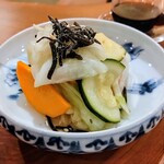 炭・森・海 きんぞう - 旬野菜の浅漬け