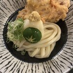 讃岐うどん 白庵 - 生醬油　とり天冷　1230円