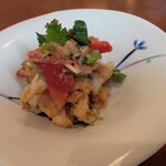 そば切り 萬両 - つぶ貝とホッキ貝のぬた