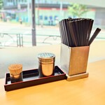 名代 富士そば - 卓上常備。