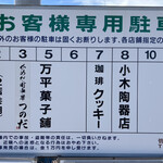かめだ町中華 つのだ - 駐車場案内看板